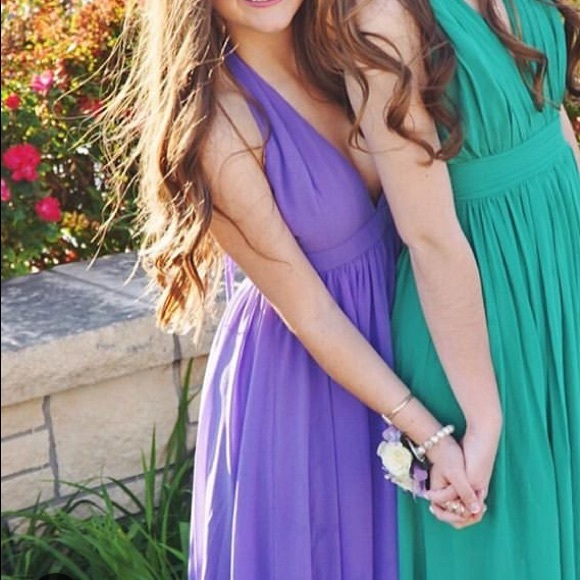 Purple halter maxi dress - Picture 2 of 2